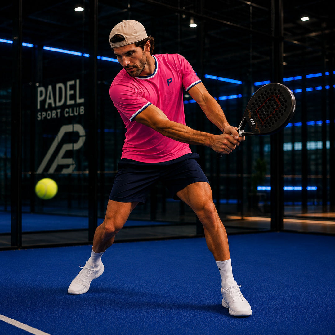 Padel Players Tech Tee – Hot Pink