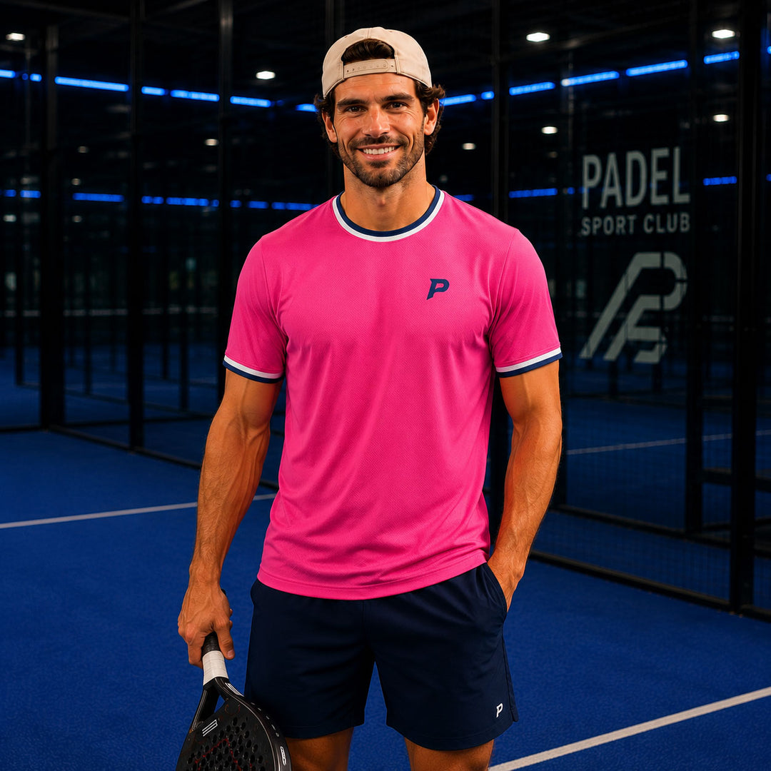 Padel Players Tech Tee – Hot Pink