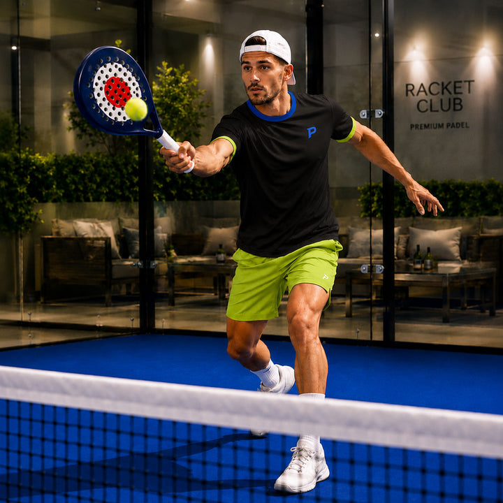Padel Players Tech Tee – Black