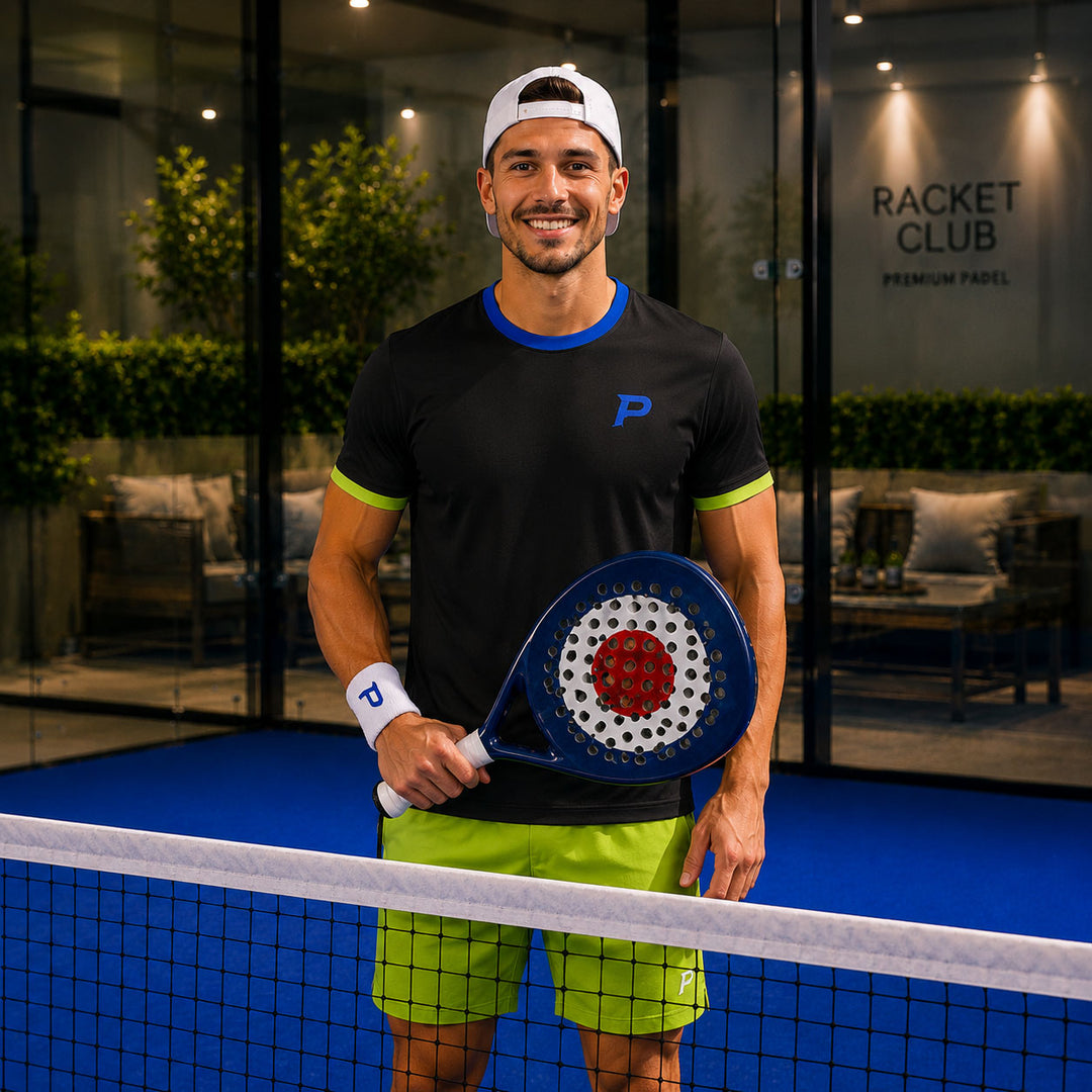 Padel Players Tech Tee – Black