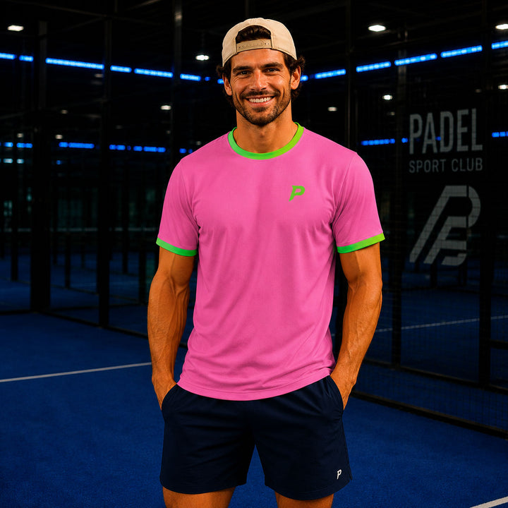 Padel Players Tech Tee – Bubblegum Pink