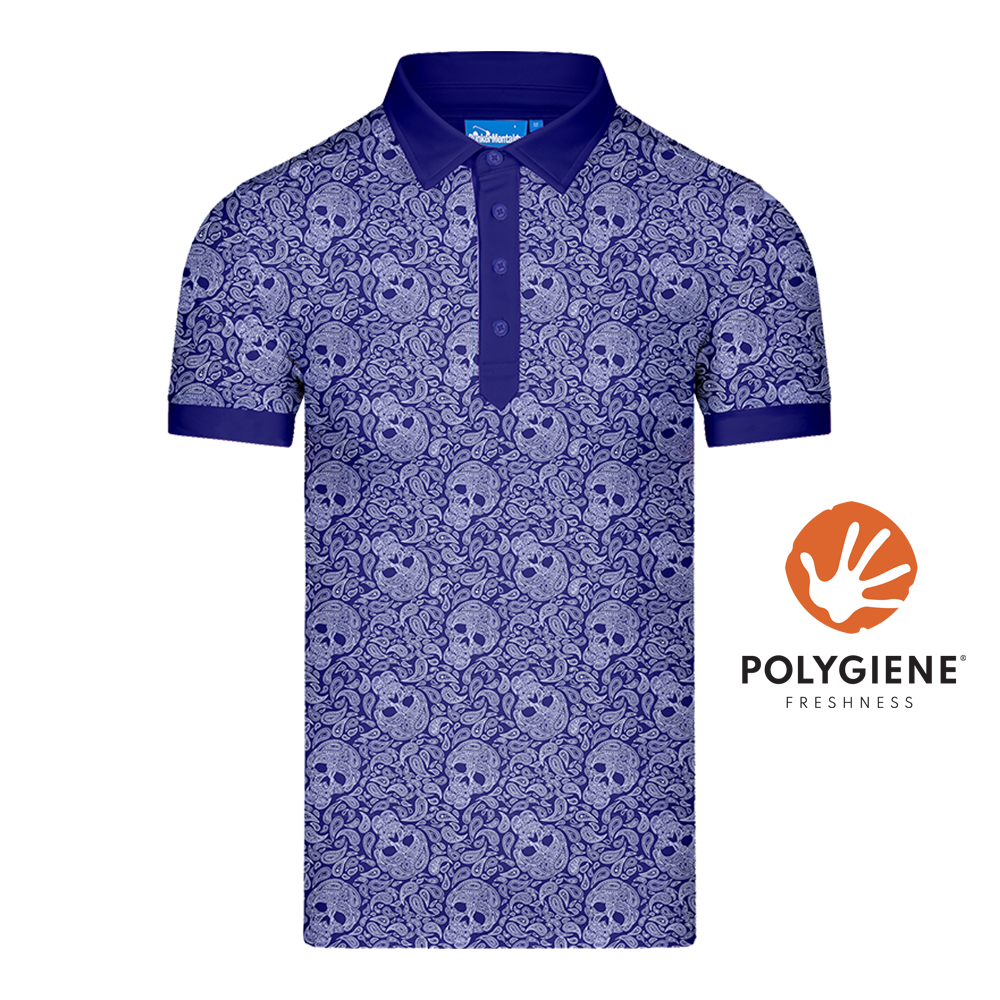 CMAX Paisley Skull Polo