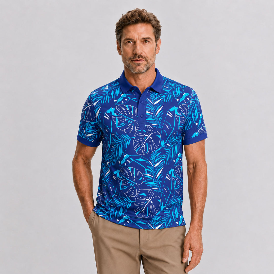 CMax Palm Polo Blue | In Stock