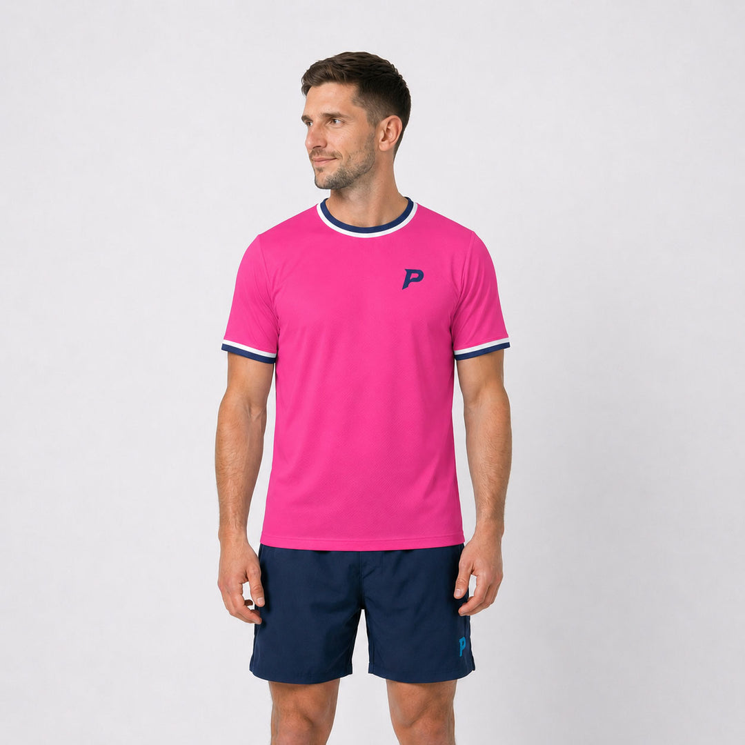 Padel Players Tech Tee – Hot Pink