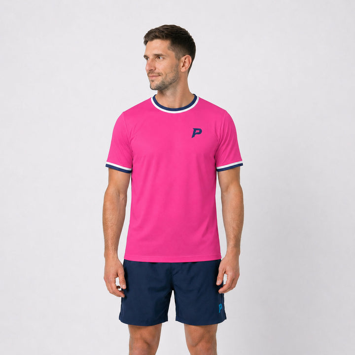 Padel Players Tech Tee – Hot Pink
