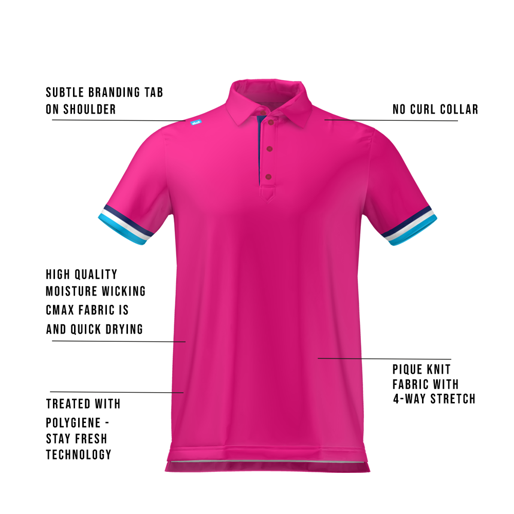 Cmax Roller Polo Shirt Pink MFY