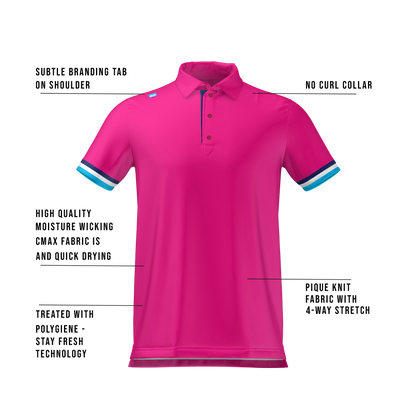 Cmax Roller Polo Shirt Pink MFY