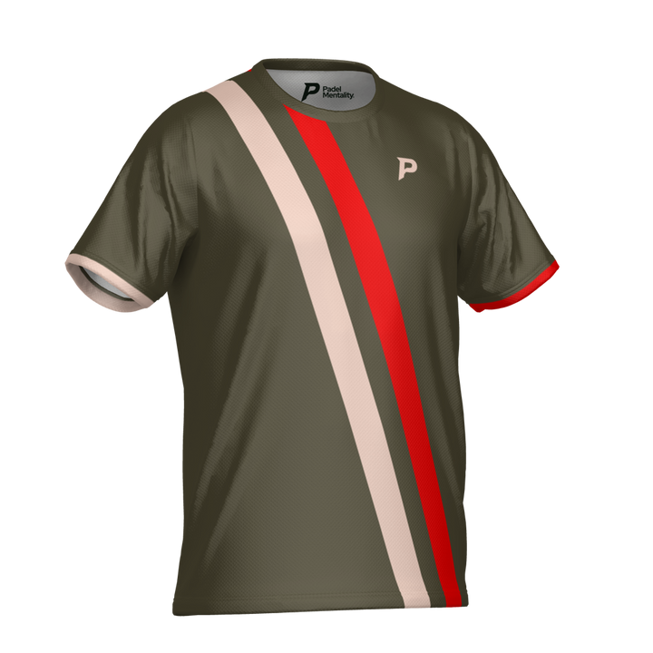 Padel Glide Tech Tee – Khaki