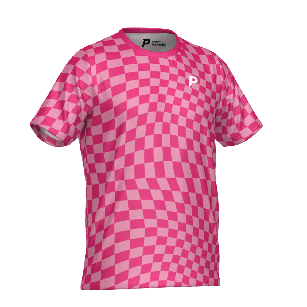 Padel Ripple Tech Tee – Pink