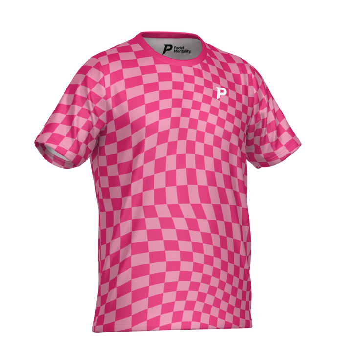Padel Ripple Tech Tee – Pink