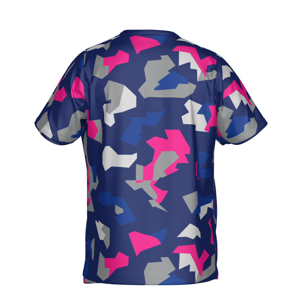 Padel Camo Tech Tee – Navy
