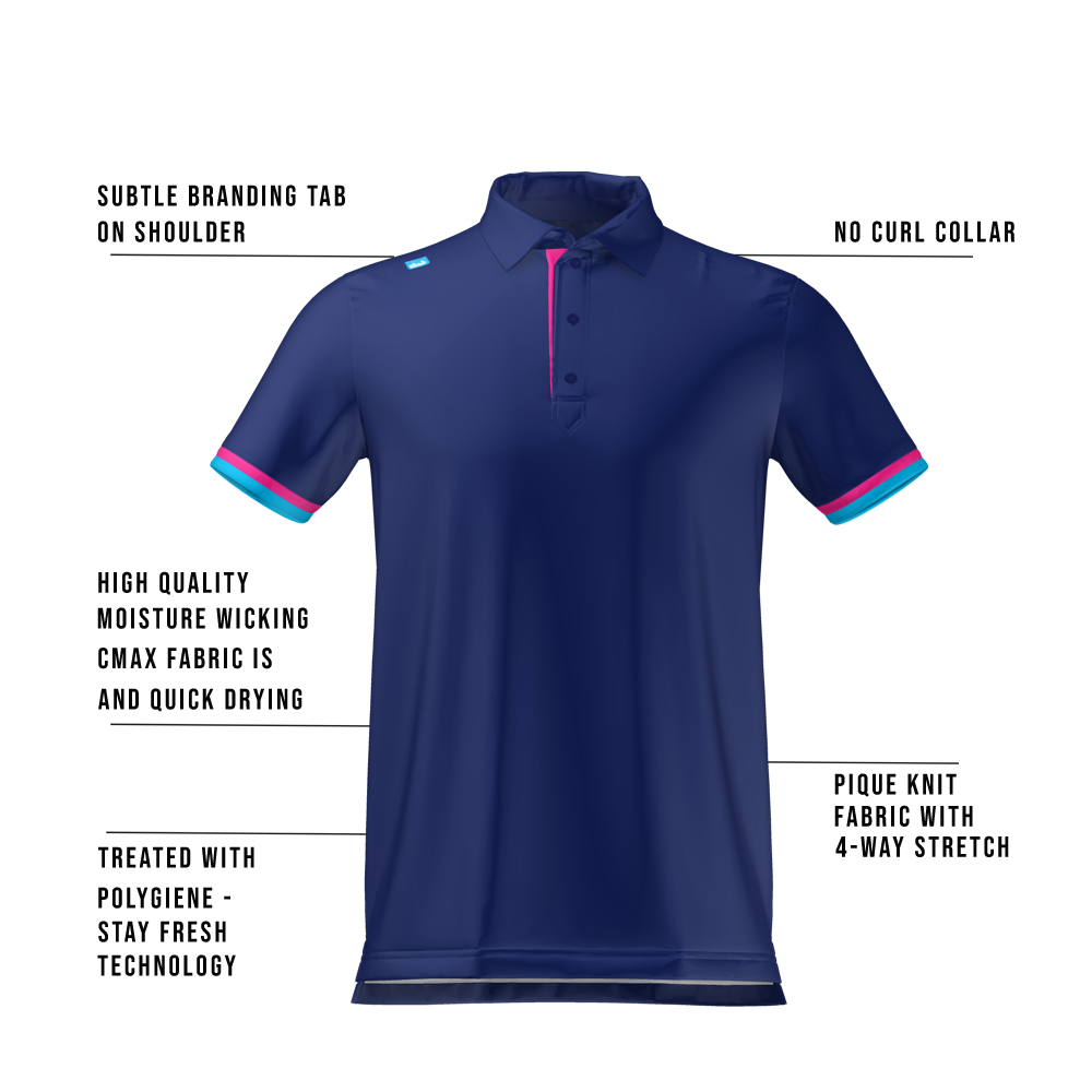 Cmax Roller Polo Shirt Navy MFY