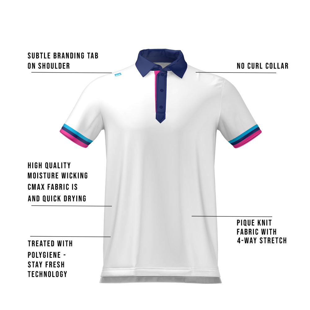 Cmax Roller Polo Shirt White MFY