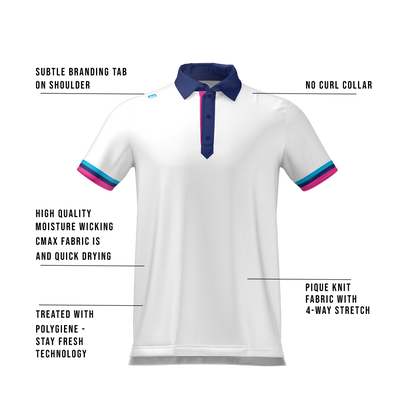 Cmax Roller Polo Shirt White MFY