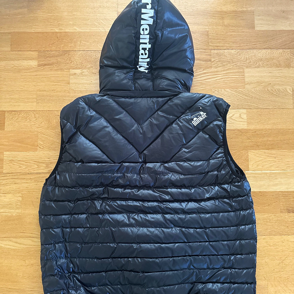 Hooded Puffer Caddy Gilet  - Black - XS - (Sample)