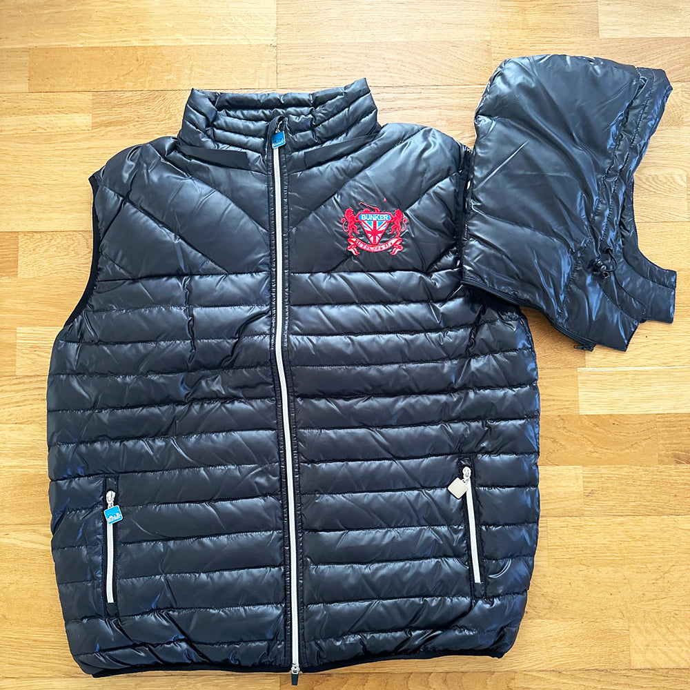 Hooded Puffer Caddy Gilet  - Black - XS - (Sample)