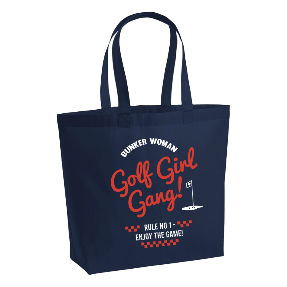 Bunker Woman Retro Tote Bag - Navy