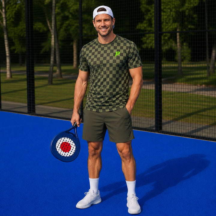 Padel Ripple Tech Tee – Khaki
