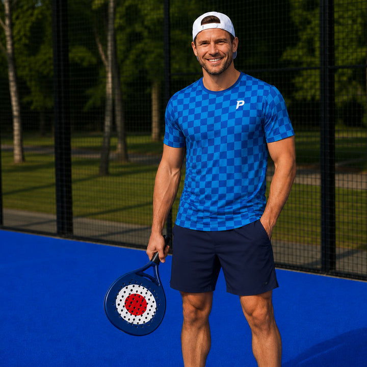 Padel Ripple Tech Tee – Blue