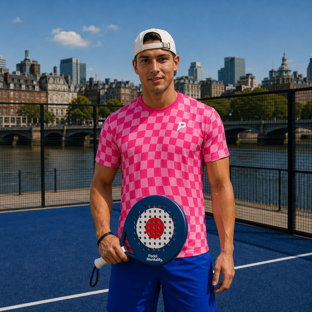 Padel Ripple Tech Tee – Pink