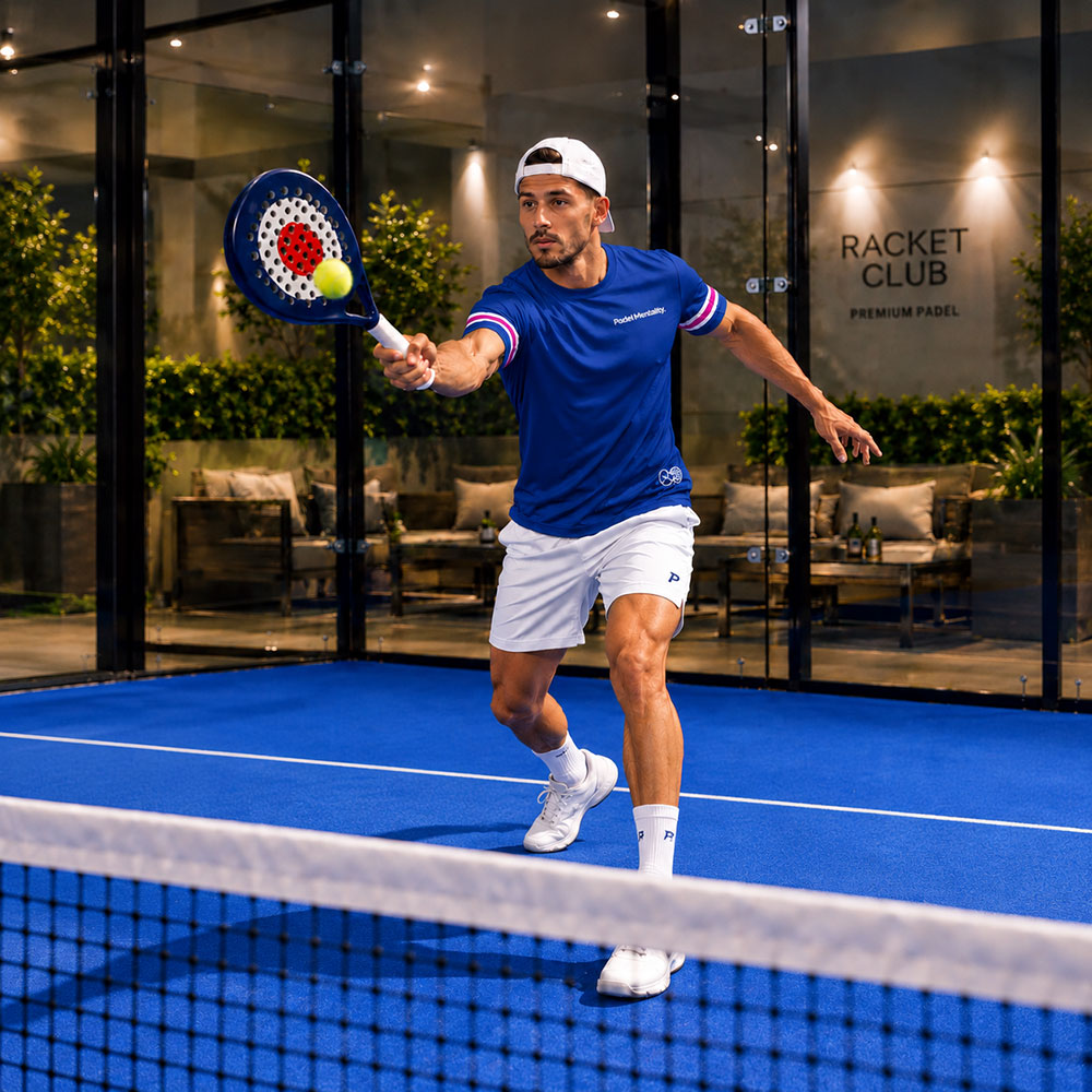 Padel Glint Tech T Shirt - Navy