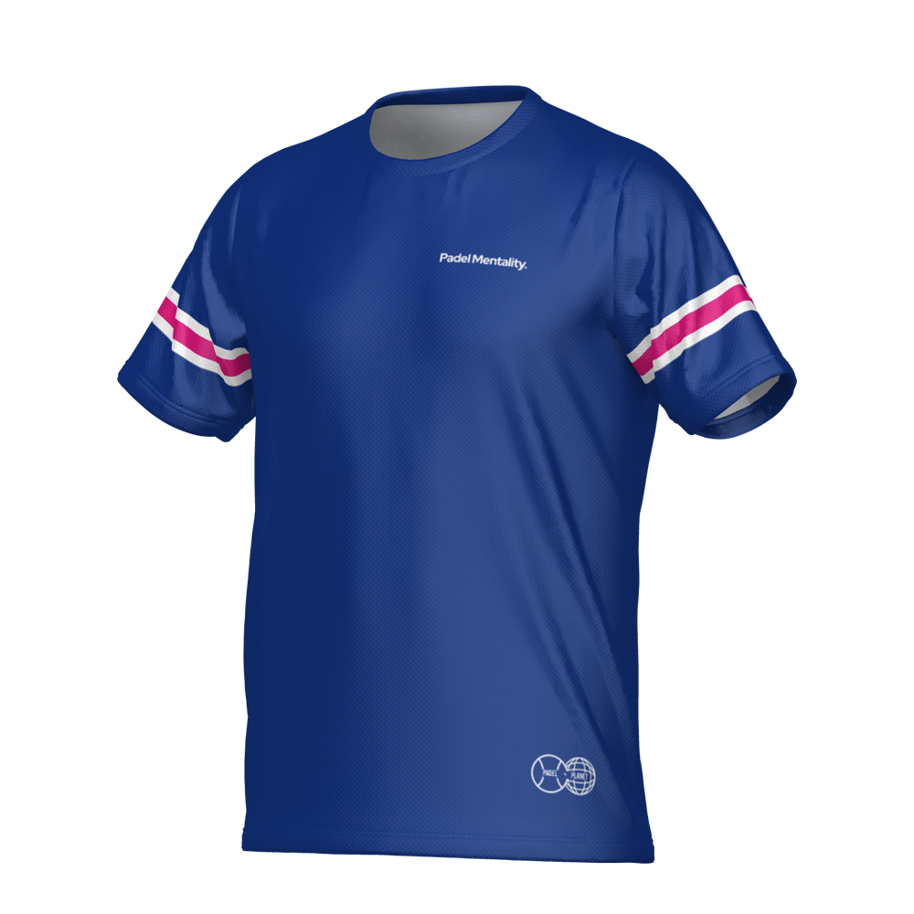 Padel Glint Tech T Shirt - Navy