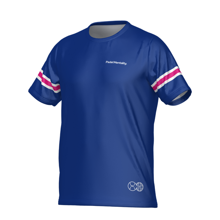 Padel Glint Tech T Shirt - Navy