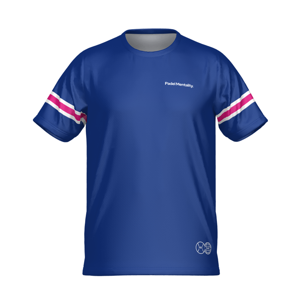 Padel Glint Tech T Shirt - Navy