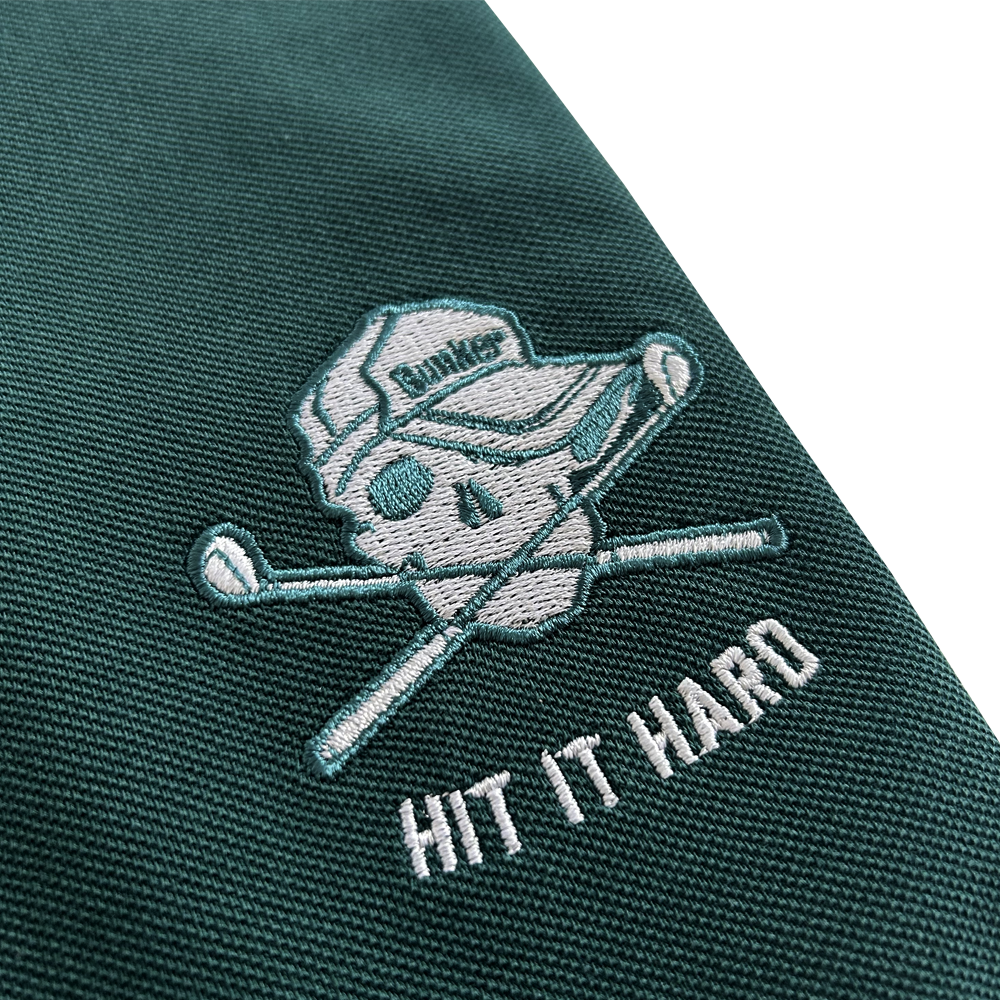 Bunker Skull Polo Shirt Green