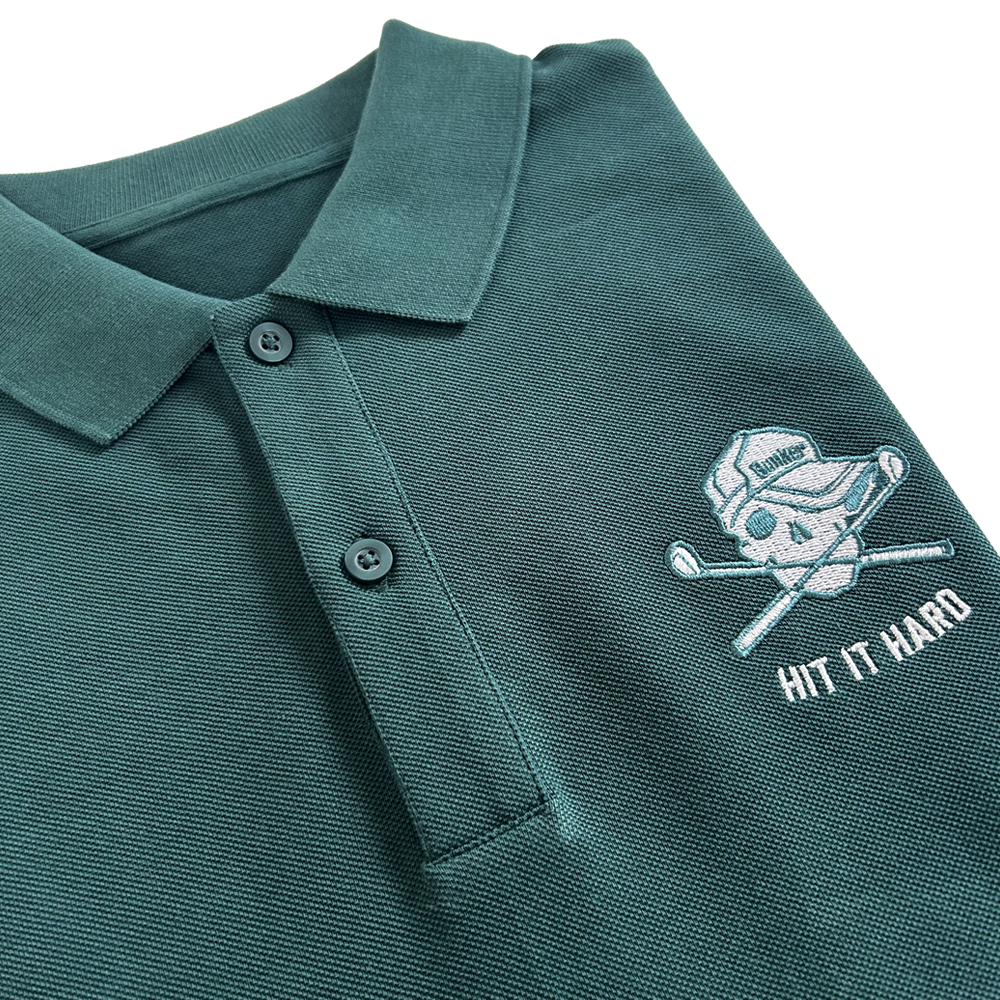 Bunker Skull Polo Shirt Green