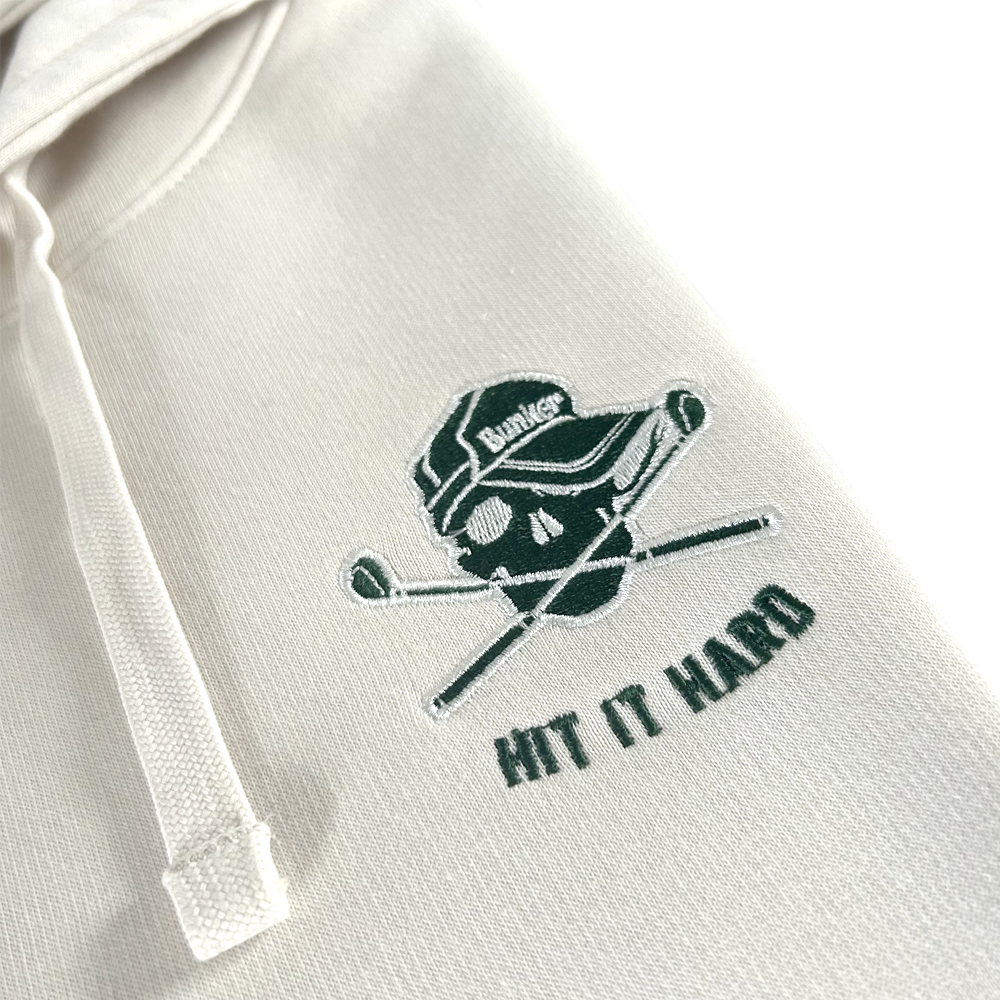 Skull Embroidered Hoodie