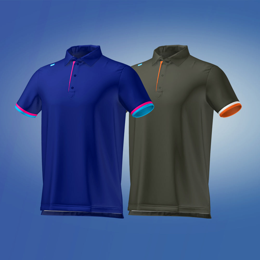 CMAX Roller Polo Bundle - Navy & Khaki