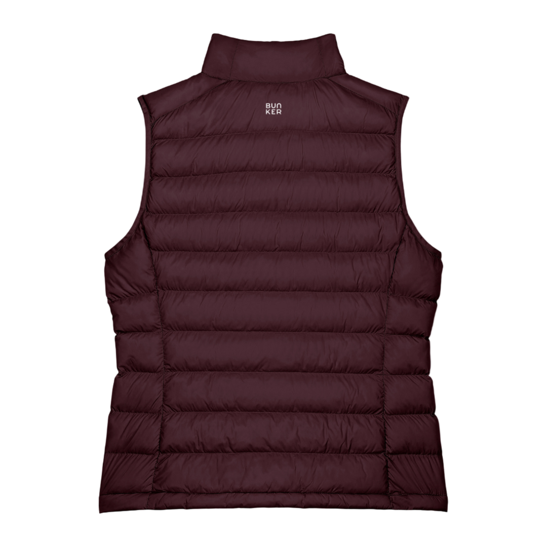 Tech Gilet Womens Deep Burgundy
