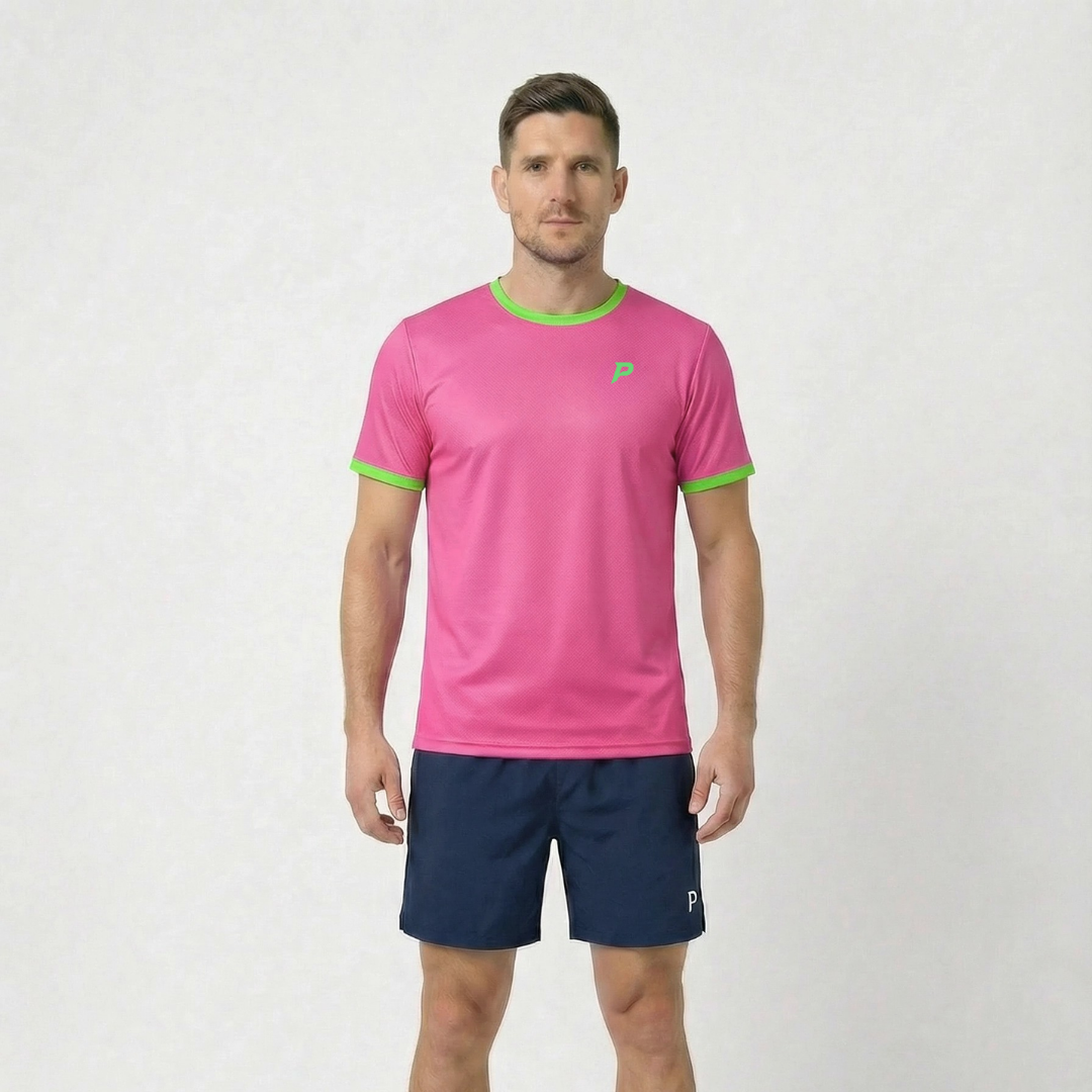 Padel Players Tech Tee – Bubblegum Pink