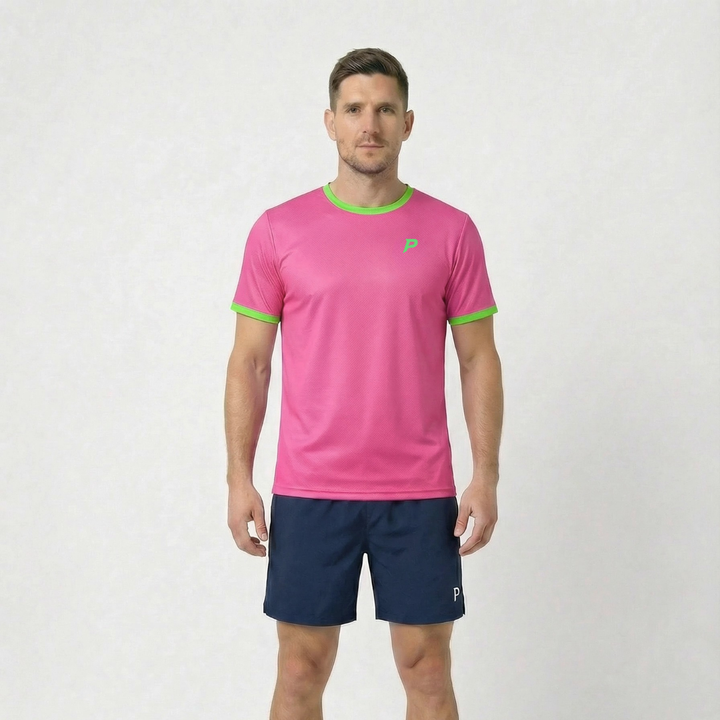 Padel Players Tech Tee – Bubblegum Pink