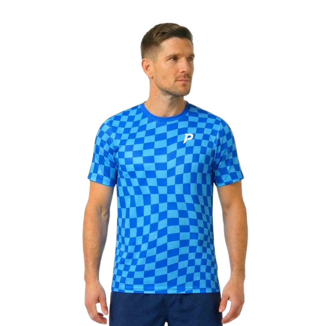 Padel Ripple Tech Tee – Blue