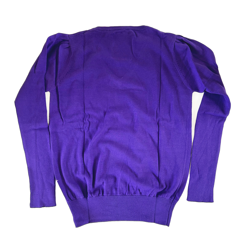 Crested V Sweater Purple (sample)