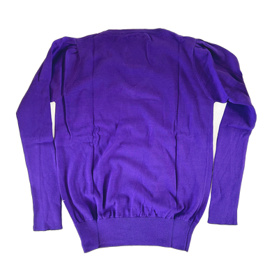 Crested V Sweater Purple (sample)