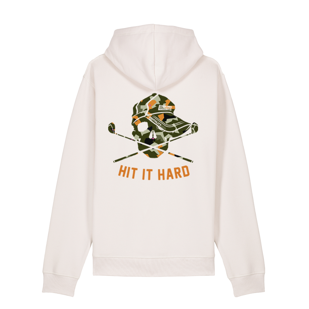 Bunker Skull Camo Hoodie - Vintage White