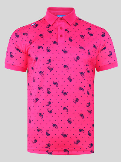 CMAX Brea Polyester Polo Shirt - Pink - Medium (sample)