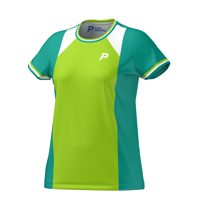 Block Tech T Shirt Green