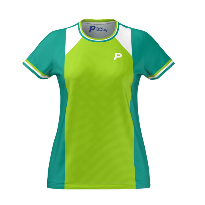 Block Tech T Shirt Green