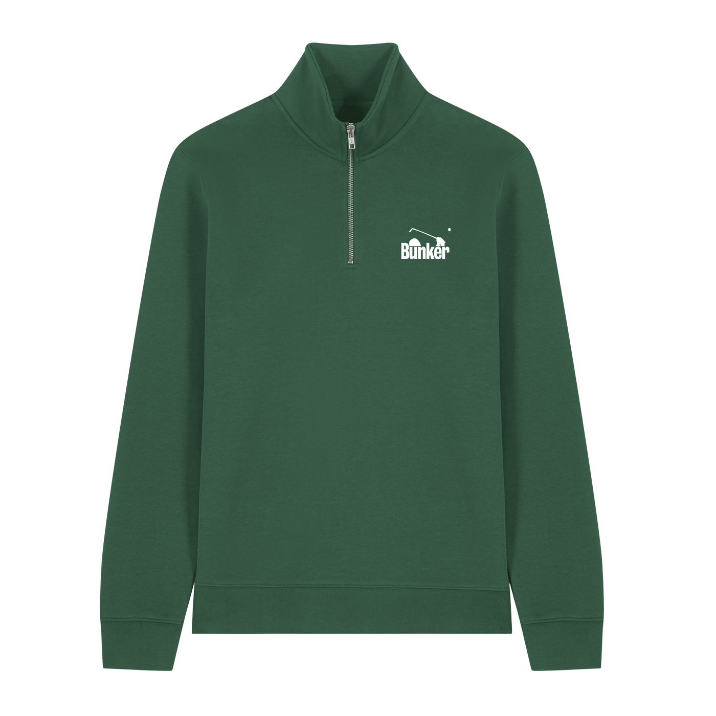 Bunker Zip Sweatshirt Bottle Green