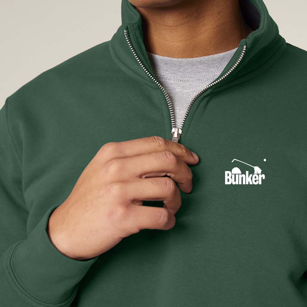 Bunker Zip Sweatshirt Bottle Green