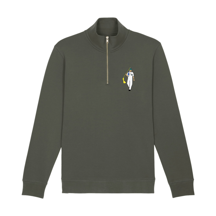 Augusta Zip Sweatshirt Khaki