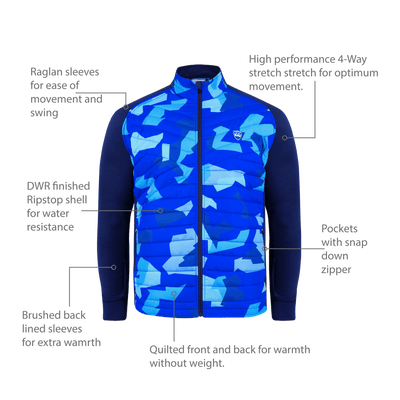 Camo Jacket Carmine Navy Bundle