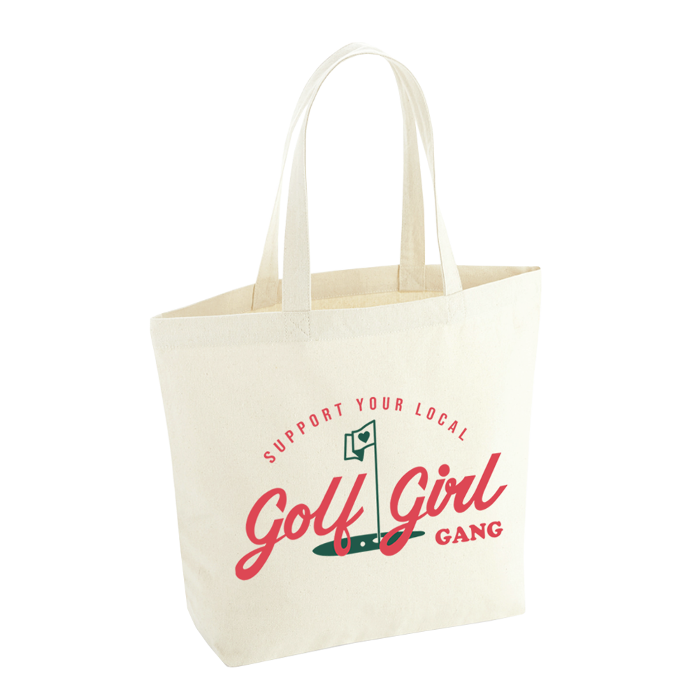 Bunker Woman Golf Girl Gang Tote Bag - Natural