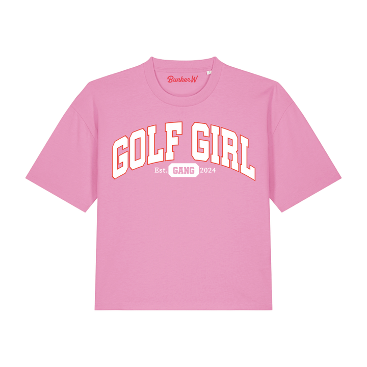 Pink golf t shirt best sale