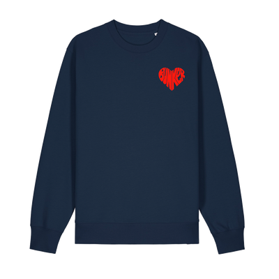 Heart Sweatshirt Navy