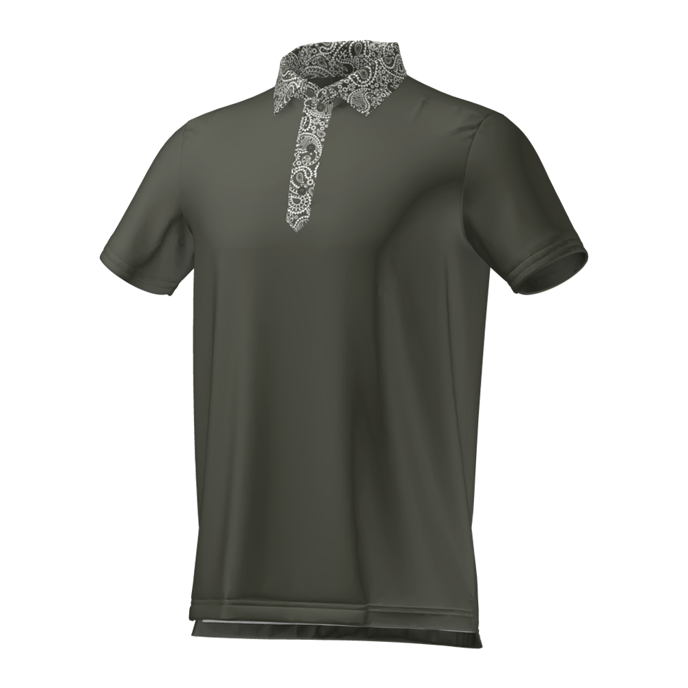 Cmax Paisley Collar Polo